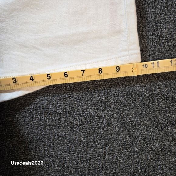 Levis 501 Original Shorts Womens 26 White High Rise Denim Jean Shorts 563270473 - Picture 8 of 9